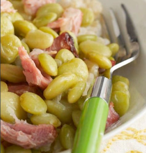 3-Can Chili | MyPlate Lima Beans And Ham, Smoked Ham Hocks, Beans With Ham, Lima Bean Soup, Ham Hocks And Beans, Beans And Ham, Lima Bean Recipes, Ham Hocks, Bean Dishes