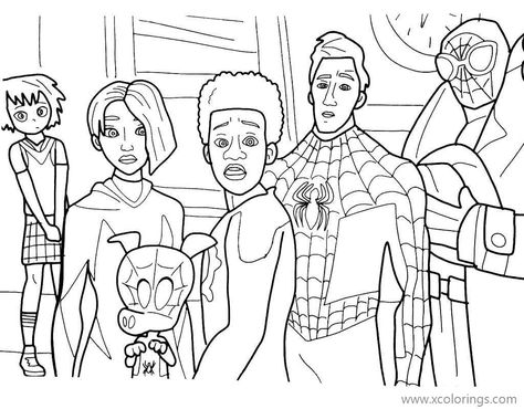 Miles Morales Line Art, Miles Morales Doodle Art, Spiderverse Coloring Page, Spiderman Sketches Miles Morales, Miles Morales Dibujo, Spiderman Miles Morales Coloring Pages, Miles Morales Party Ideas, Miles Morales Printable Mask, Miles Morales Drawing