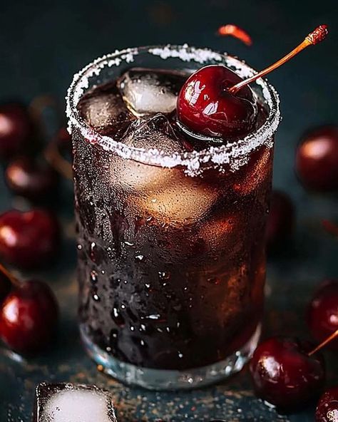 Dirty Dr Pepper, Fruity Cocktail, Cherry Vodka, Alcholic Drinks, Refreshing Cocktail, Fruity Cocktails, Vanilla Vodka, Fresh Cherries, Dr Pepper