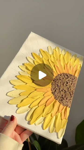 Grace Oliver | Mixed Media Artist | Coastal Artist on Instagram: "Sunflower🌻☀️ Such a fun piece! Get in touch for commissions for 2024🤍 #texturedartist #neutralartwork #neutralarts #art #originalartwork #contemporaryart #wallcanvasart #canvasarts #abstractcanvasart #canvasart #artforyourhome #arttexture #textureartwork #artisticprocess #textureartist #mixedmediaartist #plasterart #plasterartwork #texturepaste #coastaldecor #sunflower #sunflowerart #sunflowers🌻 #sunflowerartwork #flowerart #flowerartwork #flowertexture" Sunflower Texture Art, Sunflower Love, Sunflower Artwork, Neutral Artwork, Flower Texture, Texture Paste, Plaster Art, Sunflower Art, Flower Artwork