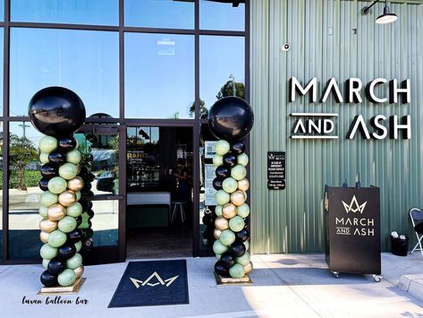 Gym Grand Opening Party Ideas, Soft Opening Ideas Business Decorations, Balloon Garland Grand Opening, Grand Opening Balloon Arch, Grand Reopening Ideas, Shop Opening Decoration Ideas, Grand Opening Balloon Ideas, Coffee Shop Grand Opening, Grand Opening Decorations Ideas