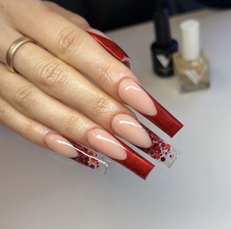 Valentine Nails, Ombre Nail Designs, Long Acrylic Nails Coffin, Acrylic Nails Coffin, Cuticle Oil, Pretty Acrylic Nails, Valentine's Day Nails, Valentines Nails, Long Acrylic Nails