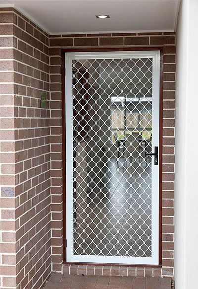 Screen Door Projects, Homemade Grill, Security Door Design, Metal Screen Doors, Decorative Screen Doors, Porte In Ferro, Wooden Screen Door, Door Grill, Security Screen Door