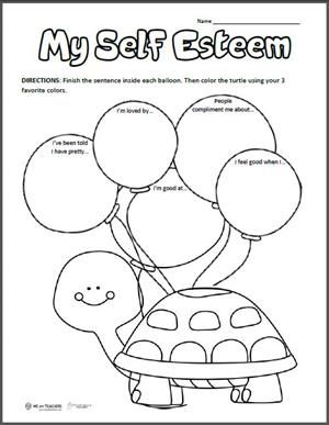 Free Printable of the Week: My Self-Esteem It’s important that kids have positive self-esteem that encourages them to try new things, overcome challenges and be happy! Free Self Esteem Worksheets Printables, Self Esteem Kids, Counseling Worksheets, Self Esteem Worksheets, Positive Self Esteem, Self Esteem Activities, Social Emotional Activities, Art Therapy Projects, Elementary School Counseling