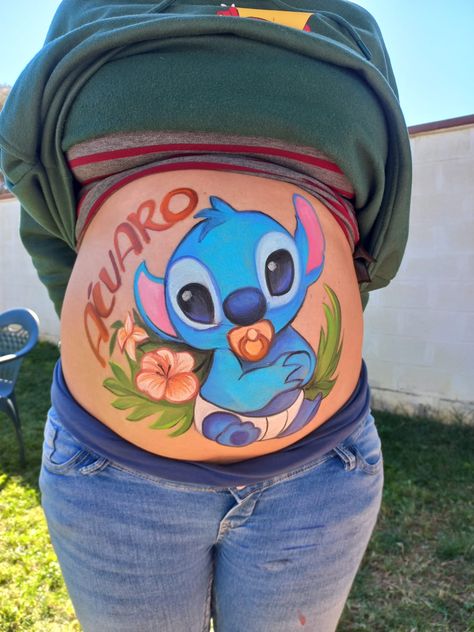 Painting On Pregnant Belly, Pregnant Painted Belly, Paint Pregnant Belly, Halloween Belly Painting Pregnant, Baby Belly Paintings, Body Painting Pregnant, Painted Pregnant Belly, Pregnant Belly Painting Ideas, Bump Painting Ideas