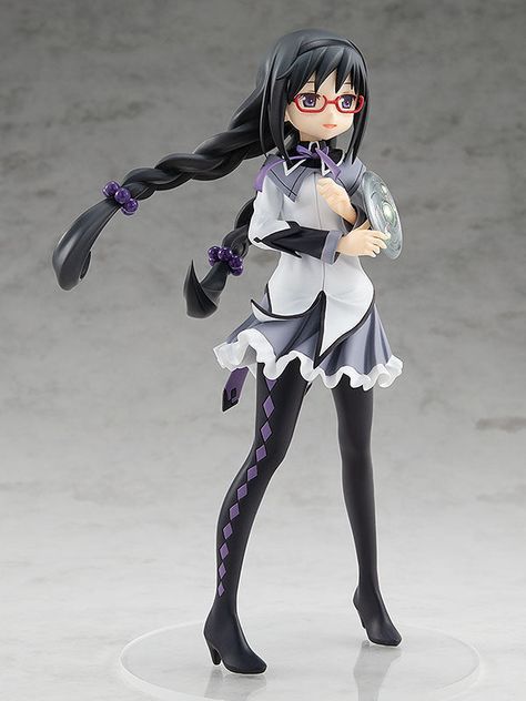 Puella Magi Madoka Magica: The Movie - Homura Akemi Pop Up Parade Pose With Glasses, Akemi Homura, Magical Girl Outfit, Pop Up Parade, Homura Akemi, Manga News, Red Glasses, Smart Art, Puella Magi