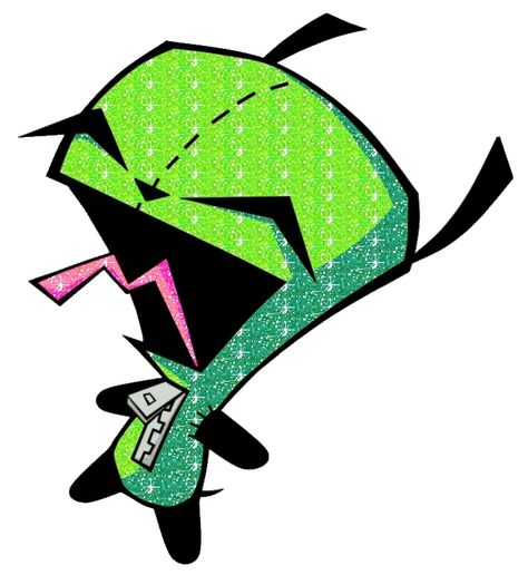 Scenecore Png, Scenecore Gif, Blingee Emo, Scene Emo Art, Scene Png, Invader Zim Gir, Scenecore Art, Zim Gir, Invader Zim Characters