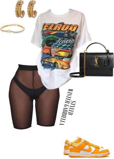 Mesh Shorts Outfit Black Women, Oversized Shirt Png, Short Shorts Outfit Baddie, Mesh Shorts Outfit, Baddie Outfits Summer, 25 March, Plain Outfits, Biker Short, Swag Outfits For Girls