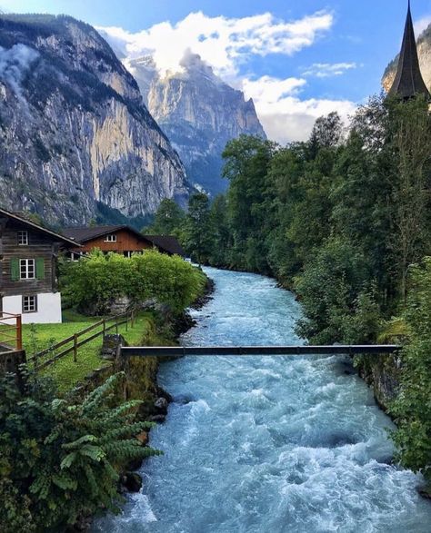 Earth on Twitter: "Lauterbrunnen, Switzerland 🇨🇭  via: birdies.travels… " Lauterbrunnen Switzerland, Places Around The World, Most Beautiful Places, Amazing Nature, Nature Pictures, Wonderful Places, Travel Pictures, Beautiful World, Beautiful Landscapes