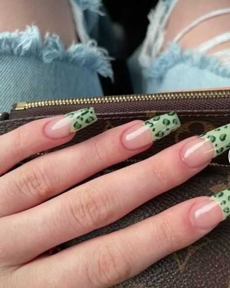 Green Nails Acrylic, Skull Nails, Shoe Nails, Edgy Nails, Nails Desing, Hot Nails, Square Acrylic Nails, Luxury Nails, Fire Nails