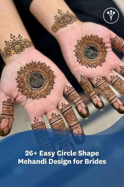 Here is the cream selection of simple yet delightful round mehndi designs for hands, feet and legs! Mehdi Round Design, Round Mehndi Designs For Hands, Round Shape Mehndi Designs, Round Mehndi Designs, Round Mehndi, Round Mehndi Design, Floral Henna Designs, Leg Mehndi, Legs Mehndi Design