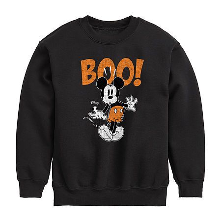 Dress your kid in the spirit of Halloween with this little and big Disney Collection unisex pullover sweatshirt featuring a Mickey Mouse graphic at the front. Cut for a loose-fit, it's made from soft cotton-fleece and has a crew neckline and long sleeves.Character: Mickey MouseClosure Type: Pullover HeadNeckline: Crew NeckSleeve Length: Long SleeveSleeve Style: Cuffed SleeveFiber Content: 100% CottonFabric Description: FleeceCare: Machine Wash, Tumble DryCountry of Origin: Imported Girl Trip, Disney Paris, Disneyland Halloween, Mickey Mouse Sweatshirt, Baby First Birthday, Disney Trip, Halloween Girl, Cotton Fleece, Disney Trips