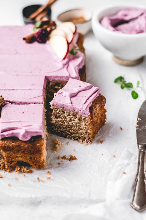 Spiced Sheet Cake, Blackberry Mascarpone, Blackberry Mascarpone Cake, Blackberry And Apple Cake, Blackberry Rosemary Cake, Swirled Blackberry Lavender Sheet Cake, Mascarpone Frosting, Apple Spice Cake, Buckwheat Cake