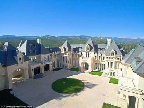 The mansion, named 'Chateau V', is located in the community of Evergreen. If sold for its asking price, the home will be the priciest ever sold in the neighborhood Big Mansions, Luxury Houses Mansions, Dream Mansion, A Mansion, Mega Mansions, Rich Home, Castle House, Modern Mansion, Mansion Interior