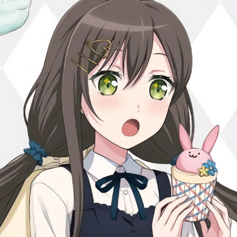 Tae Hanazono, Game Icon, Girls Party, Girl Bands, All Icon, Ship Art, Cute Icons, Bangs, Character Design