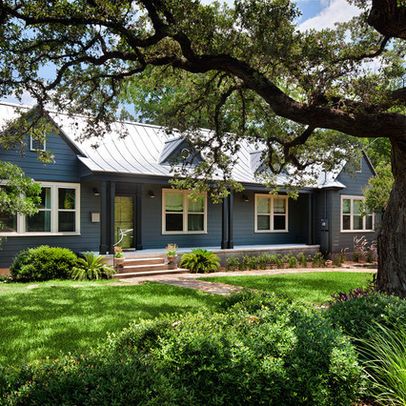 Ranch House Exterior Colors, Modern Ranch House Exterior, Ranch House Remodel, Modern Ranch House, Ranch House Exterior, Ranch Remodel, Ranch Exterior, Craftsman Exterior, Modern Ranch