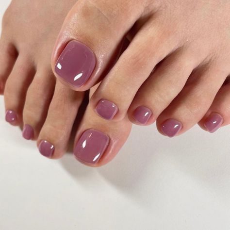 Classy Toenail Colors, Feet Nails Color Gel Polish, Pretty Toe Nails For Summer Simple, Mauve Pedicure Toenails, Summer Nails Feet Toenails, Winter Toenails 2024, Toe Color Ideas Summer, Classy Pedicure Ideas Toenails, Toenail Polish Summer 2024