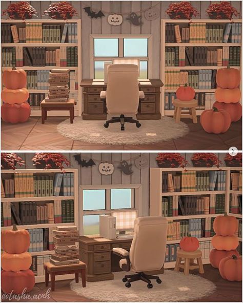 Acnh Living Rooms Ideas, Animal Crossing Designs, Autumn Room, Animal Crossing 3ds, Happy Home Designer, Cosy Living Room, Colourful Living Room, New Animal Crossing, Fall Inspiration