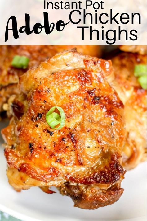 Mexican Chicken Thigh Recipes, Pressure Cooker Recipes Chicken, Delicious Instant Pot Recipes, Instant Pot Breakfast, Instant Pot Tips, Chicken Adobo, Electric Pressure Cooker Recipes, Instant Pot Soup Recipes, Adobo Chicken