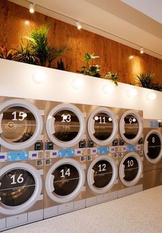 Laundry Business Design, Business Design Ideas, Coin Laundromat, Laundromat Business, Dry Cleaning Business, Self Service Laundry, Laundry Business, Coin Laundry, Commercial Laundry