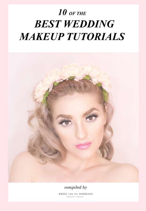 How to do your wedding makeup. Videos from top beauty bloggers with makeup tips for brides.  #weddingmakeup #weddingtips Full Face Wedding Makeup, Diy Bridal Makeup, Perfect Wedding Makeup, Tips For Brides, Amazing Wedding Makeup, Diy Wedding Makeup, Bridal Makeup Tutorial, Wedding Hairstyles And Makeup, Wedding Makeup Tutorial