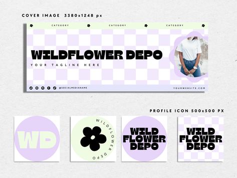 Looking for an easy way to update your Facebook store branding and banner? Created in Canva, this retro pastel Facebook template will save you time and create a professional-looking storefront to impress your clients or customers. ▶︎ ▶︎ This template can help you: ⟶ Give you a professional looking style without hiring an expensive designer ⟶ Provide cohesive branding for your Facebook page or shop ⟶ Save time on a ready-made design - modify it to suit your taste or needs! ⟶ Help you stand out fr Brand Facebook Cover, Facebook Cover Business Design, Facebook Cover Banner Design, Facebook Cover For Business, Business Cover Photo Facebook Design, Fb Page Cover Photo, Facebook Ads Design Ideas, Cover Page Facebook, Fb Cover Design