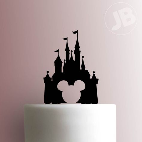 Disney Castle Cake Topper, Baby Mickey Mouse Cake, Disney Castle Cake, Disneyland Party, Castle Cake Topper, Cake Paris, Disney Cake Toppers, Dragon Toothless, Princess Fantasy