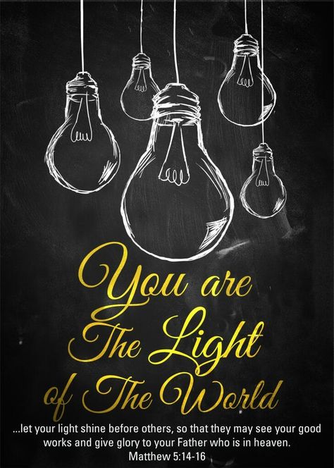 Light of the world bulb sketch background Shine Quotes, Christian Bulletin Boards, Interesting Facts About Yourself, Church Bulletin Boards, Spiritual Food, Light Party, Christian Canvas, Salt Of The Earth, Bible Illustrations