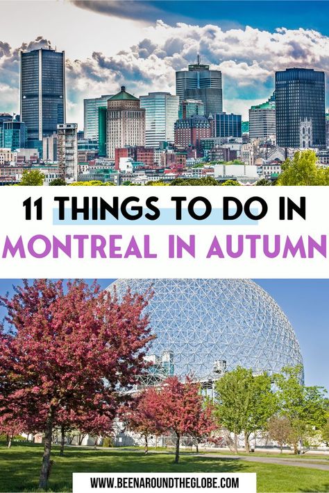 11 things to do in Montreal in autumn. What you need to know if you're going to Montreal in autumn! Montreal in the fall | Things to do in Montreal in autumn | Montreal in autumn | Montreal things to do in the fall | Montreal fall foliage | Autumn in Montreal Fall In Montreal, Montreal In The Fall, Montreal Canada Fall, Montreal Fall, Montreal Aesthetic, Montreal Things To Do, Quebec Travel, Montreal Vacation, Indian Jones