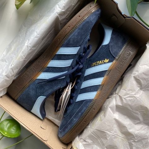 Never Worn!! Negotiable Adidas Navy Blue, Dark Blue Adidas, Adidas Spezial Navy, Dark Blue Spezial Adidas, Handball Spezial 'navy Gum', Top Shoes For Men, Adidas Shoes Originals, Dad Shoes, Adidas Originals Superstar