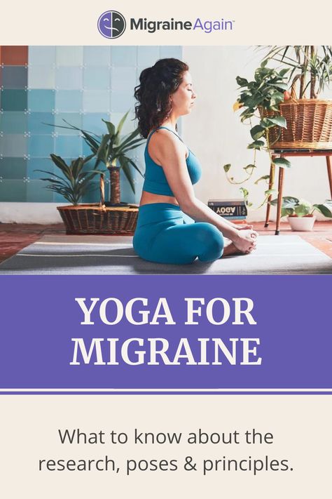 Have you ever been to a hot yoga class with a migraine attack? Not fun. Learn which practices and poses will help you get the most out of your yoga for migraine practice. Yoga For Headaches, Yoga For Migraines, Yoga Breathing Techniques, Migraine Help, Relaxation Response, Migraine Attack, Migraine Prevention, Corpse Pose, Tension Headache