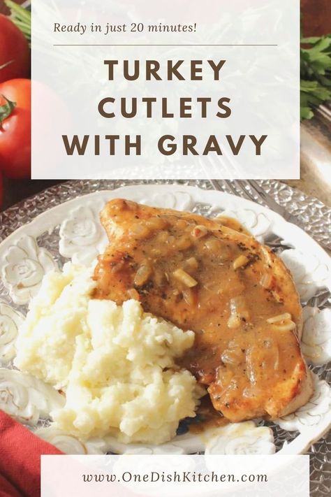 Breaded Turkey Cutlet Recipes, Turkey Cutlets With Gravy, How To Cook Turkey Cutlets, Turkey Cutlet Recipes Crockpot, Recipes For Turkey Cutlets, Turkey Cutlets Crockpot, Turkey Breast Chops Recipe, Turkey Cutlets Baked, Turkey Breast Cutlet Recipes Baked