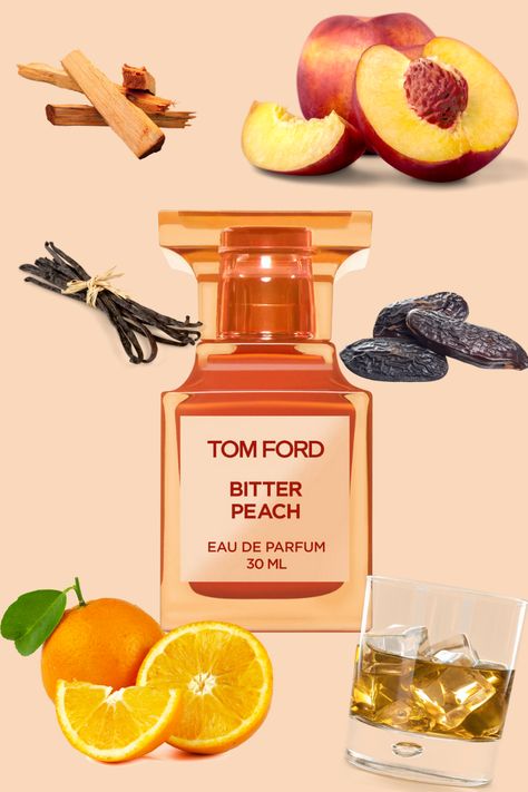 Tom Ford Bitter Peach Aesthetic, Orange Perfume Aesthetic, Orange Perfume, Tom Ford Bitter Peach, Ebene Fume Tom Ford, Orange Scented Perfume, Tom Ford Perfume Bitter Peach, Apricot Perfume, Tom Ford Perfume