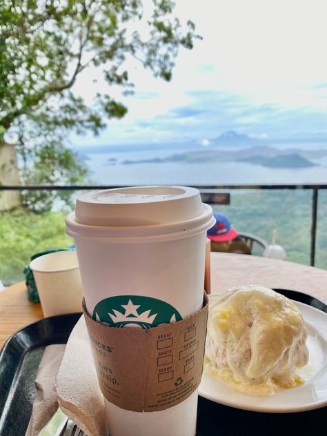 @Starbucks Domincillo Starbucks Tagaytay Night View, Tagaytay Night, Tagaytay Night View, Starbucks Tagaytay, Philippines Cities, Album Cover Wallpaper Collage, Girls Night Party, Alcohol Aesthetic, Tagaytay