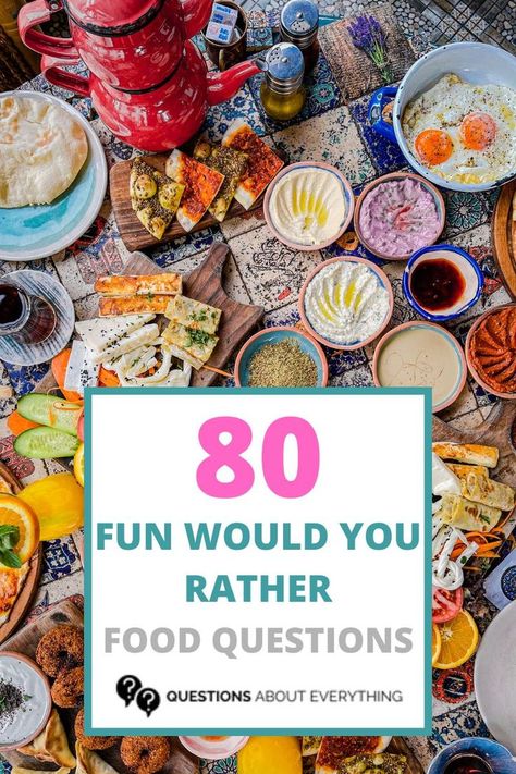 would you rather food questions Would You Rather Food Questions, Food Challenges To Do With Friends, This Or That Food Edition, Food This Or That Questions, This Or That Food, Mickey Mouse Oreos, Food Games For Kids, Kids Bible Object Lessons, Conversation Games