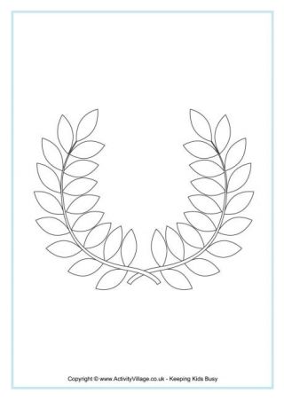 Olympic Wreath Colouring Page Olympic Wreath, Crown Template, Jordyn Wieber, Olympic Rings, Olympic Theme, Olympic Torch, Summer Olympic Games, Olympic Gymnastics, Volleyball Outfits