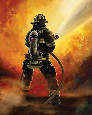 Firefighter Drawing, Firefighter Photography, Fire Fighter Tattoos, Firefighter Art, Firefighter Paramedic, Firefighter Pictures, Fire Life, Fire Tattoo, Volunteer Firefighter