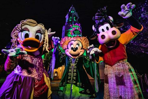 List of Oogie Boogie Bash Characters For 2022 At Disneyland Halloween Party Tickets, Oogie Boogie Costume, Oogie Boogie Bash, Clarabelle Cow, Disney Duos, Disney Halloween Parties, The Sanderson Sisters, Disney California Adventure Park, Disneyland Halloween