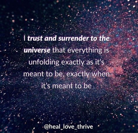 Surrender Quotes, Let Go Of Control, The Universe Has Your Back, Universe Quotes Spirituality, Control Quotes, Surrender To God, Healing Journaling, Universe Love, Trust Quotes