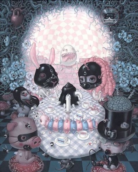 Trevor Brown, Famous Contemporary Artists, Candy Gore, Cute Horror, Soulful Art, Surealism Art, Goth Art, Lowbrow Art, Brown Art