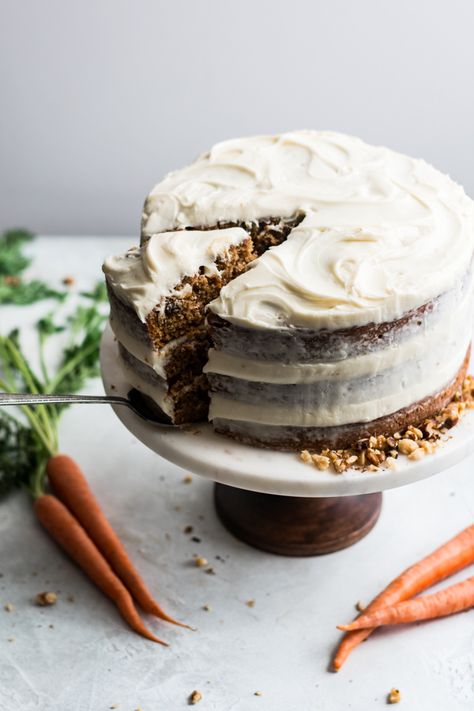 70th Cake, The Best Carrot Cake, Carrot Cake With Cream Cheese, Carrot Cakes, Baking Journal, 21st Cake, Best Carrot Cake, Cake With Cream Cheese Frosting, Smooth Cake