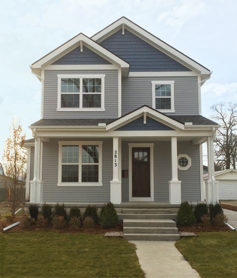 The Kirkwood| Recently finished this Kirkwood on Kenmore Road in Berkley. #theadleradvantage House Exterior Normal, Cozy Small House Exterior, Townhomes Exterior, Small American House, Small Suburban House, Wall Frame Layout, Color Wheel Matching, Suburbs House, Purple Wedding Reception Decorations