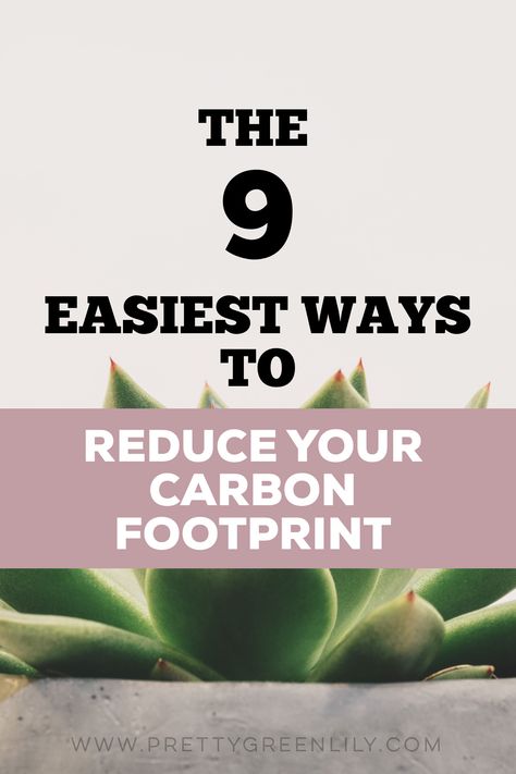 Do you want to reduce your carbon footprint, but you're not sure where to start? These are the 9 easiest ways to reduce your carbon footprint as much as possible with minimum effort! All of them are things you can do from the comfort of your home and without needing to go the extra mile. #ecofriendlylifestyle | via @prettygreenlily Footprint Poster, Green Footprints, Reducing Carbon Footprint, Environmentally Friendly Living, Losing Your Mind, Green Lily, Carbon Sequestration, Reduce Your Carbon Footprint, Ecological Footprint