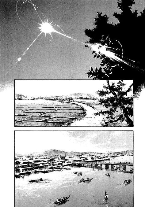 Manga : Sidooh Manga Background, Japan Village, Manga Scan, Village Drawing, Comic Reference, Manga Reference, Background Drawing, Don Quixote, Beautiful Scenery