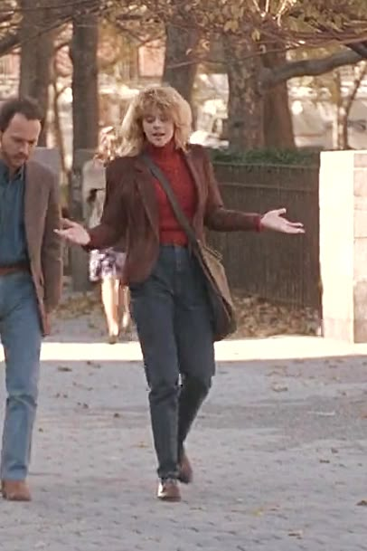 Nora Ephron Aesthetic Outfits, Harry Met Sally Outfits, When Harry Met Sally Outfits, Sally Albright, 90s Movies Fashion, Harry And Sally, Sally Costume, Billy Crystal, Nora Ephron