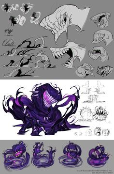 Slime Art Reference, Monster Creature Concept Art, Teeth Monster Art, Concept Design Character, Magical Eyes Art, Slime Creature Concept Art, Slime Monster Concept Art, Slime Creature Art, Slime Art Drawing