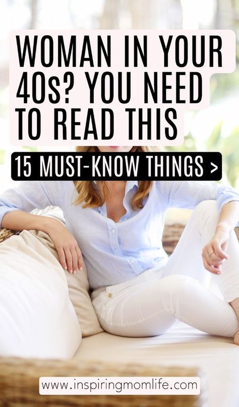 Women In 40s – 15 Tips Every Woman 40+ Needs To Know

Looking for tips for women in 40s? Here are 15 important health tips that every woman over 40 needs to know.

This post is for you if you've ever wondered:

What happens to a woman's body in their 40s?
Do health problems start at 40?
What is a healthy lifestyle for a 40 year old woman?
What to expect in your 40s health?
daily routine for 40 year old woman
body changes at 40 female


Personal development Improvement tips | Personal development Women In 40s, Daily Routine For Women, Hormone Replacement, Ageless Style, Tips For Women, Health Challenge, Toned Body, Fitness Beauty, Health Problems