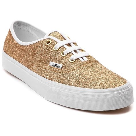 0 Quinceanera Shoes, Cute Vans, Womens Shoes Boots, Shoes Boots Heels, Authentic Vans, Heels Sneakers, Going For Gold, Gold Sneakers, Glitter Sneakers