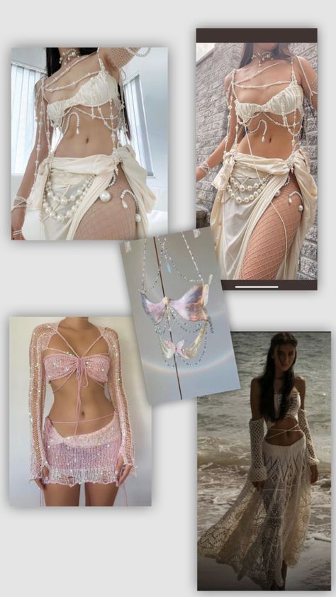 #mermaidaesthetic #summeraesthetic Style Chart Aesthetic, Fair Outfits, Tøp Aesthetic, Mermaid Halloween, Mermaid Aesthetic, Dress Design Sketches, Fantasy Clothing, Gothic Lolita, Custom Dresses