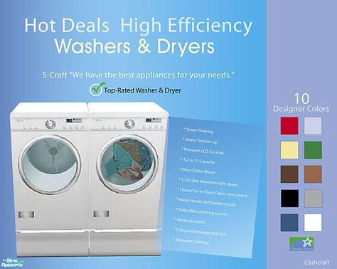 Sims 4 Washer And Dryer Cc Functional, Sims 4 Cc Washer And Dryer Functional, Clothes Animation, Spinning Outfit, Sims Shoes, Animated Clothing, Washers And Dryers, Furniture Cc, Sims Inspiration